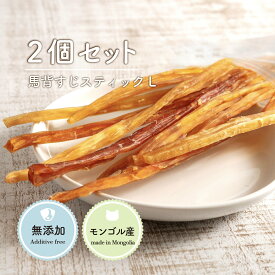 犬 おやつ 無添加 馬背すじ スティック ロング 120g [60g×2袋] 犬おやつ ガム ジャーキー アキレス腱 馬アキレス 歯磨き ガム デンタルケア 馬背筋 満腹感サポートドックフード 固い 硬い 馬 アキレスロン