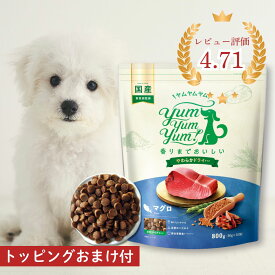 ヤムヤムヤム マグロ やわらか ドライタイプ 800g ヤムヤムヤム ドックフード ヤムヤム ドックフード 犬 ドックフード 無添加 国産 魚 食いつき 小粒 yumyumyum 犬用 ドライフード 超小型犬 小型犬 成犬用 老犬 高齢犬