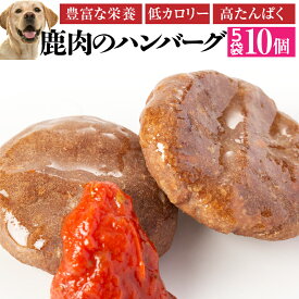 犬用 手作りご飯(鹿肉 ハンバーグ 5袋)無添加 国産【冷凍】