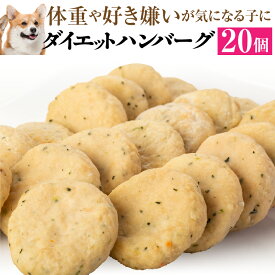 犬用 手作りご飯(ダイエット ハンバーグ 大袋 20個入)無添加 国産【冷凍】