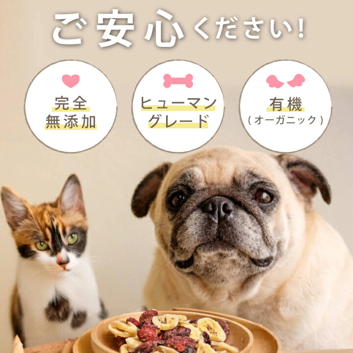 楽天市場】犬・猫・ペット用 (ドライフルーツ ミックス 1袋)無添加 