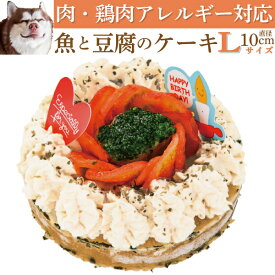 【アレルギー 犬 ケーキ】元気な魚 誕生日ケーキ L 犬用ケーキ 無添加 国産 有機 チキンアレルギー アレルギー 対応 ヒューマングレード 誕生日ケーキ バースデーケーキ グルテンフリー 中型犬 大型犬 サイズ