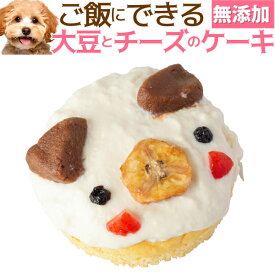 【犬 ケーキ 誕生日 無添加】大豆 豆腐 ごはん 誕生日ケーキ 国産 有機 砂糖不使用 生クリーム不使用 低カロリー 小型犬 シニア犬 バースデーケーキ