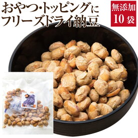 犬用 納豆 おやつ(フリーズドライ納豆 10袋)無添加 国産【通常便 送料無料】