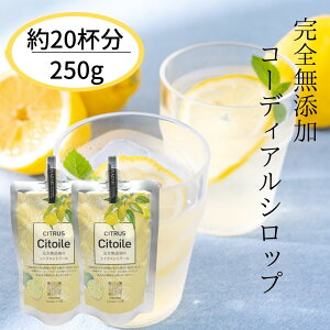 CITRUS Citoile 美容ドリンク 250g 無添加 コーディアルシロップ 割り材 柑橘 ジュース ノンアルコール カクテル シロップ レモン 果汁 へべす ヘベス 柚子 ゆず 健康ドリンク 美容 ゆずシロップ