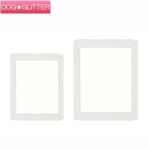 ペティファーム ホワイトフレームクリアサークル パネル犬用 ゲージ 広い 室内 犬小屋 折りたたみ おしゃれ 透明 白色 ホワイト Petifam