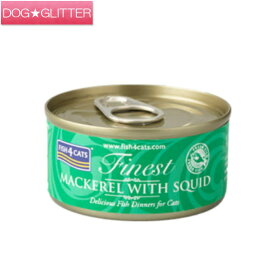 フィッシュ4キャット サバ＆イカ缶詰 70g猫用 キャットフード 魚 ウェットフード FISH4CATS