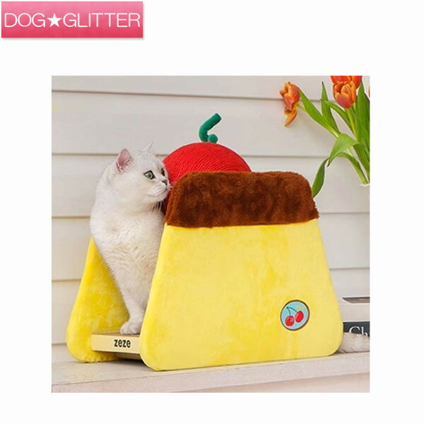ゼゼ ヤミーチェリープディングスクラッチャー 猫用 爪とぎ キャットトイ zeze YUMMY Cherry Pudding Scratcher