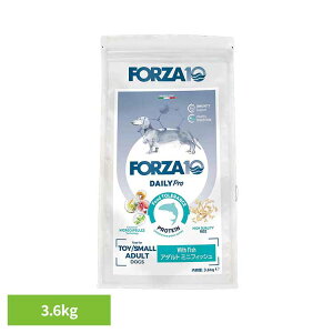 Forza10 Daily Pro アダルトミニ フィッシュ 3.6kg ナチュラル アレルギー 魚 免疫 炎症 米 プレミアム 小粒 フード 犬 【B】
