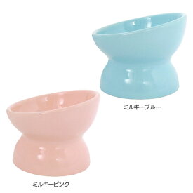 【猫 皿】瀬戸焼 にゃん楽食器 ごはん【フードボウル ごはん用 目盛付 ミルキーピンク・ミルキーブルー 【TC】