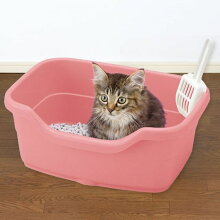 楽天市場 ラプレ ネコトイレ 深型 40 猫トイレ オープンタイプ お手入れ簡単 水洗い 深い リッチェル コーラルピンク ホワイト ダークグレー D 犬とenjoｙ ドッグパーク