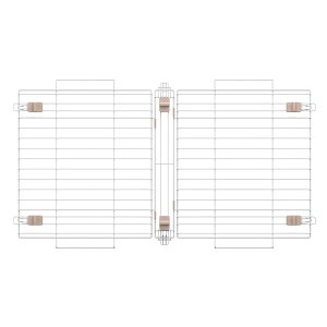 ウッディシステムサークル用屋根 SWS-1200Y ナチュラル アッシュグレー サークル用屋根 屋根 サークル 小型犬 中型犬 犬 いぬ イヌ 室内 屋内 木目調 ウッディサークル システムサークル アイ