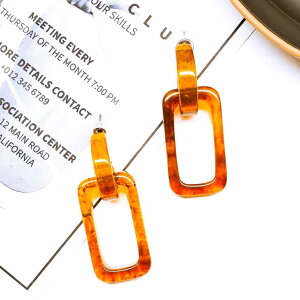 【道後雑貨店P41】1ペア ※12/7新登場☆ インポート ピアス/ピアス土台 ハンドメイド アクセサリーパーツ アクリルストーン アクリルビーズ チャーム レア インポート 手芸 材料 副資材 レト