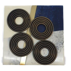 【道後雑貨店】4個 ※ウッド素材パーツ 軽量　ハンドメイド アクセサリーパーツ アクリルストーン アクリルビーズ チャーム レア インポート 手芸 材料 副資材 レトロ モード系 デザインストーン