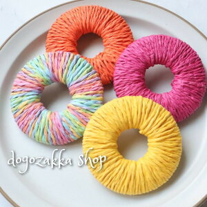 【道後雑貨店オリジナル】2個☆5cmラタンリング  夏 ハンドメイド アクセサリーパーツ アクリルストーン アクリルビーズ チャーム レア インポート 手芸 材料 デザインストーン