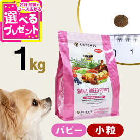 アーテミス フレッシュミックス スモールブリード パピー 1kg 小粒 小型犬 仔犬 子犬 幼犬 ドッグフード 犬 ドック ドライフード 【D】