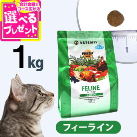 アーテミス フレッシュミックス フィーライン 1kg キャット キャットフード 猫 成猫 子猫 アダルト キトン ねこ ドライフード 【C】