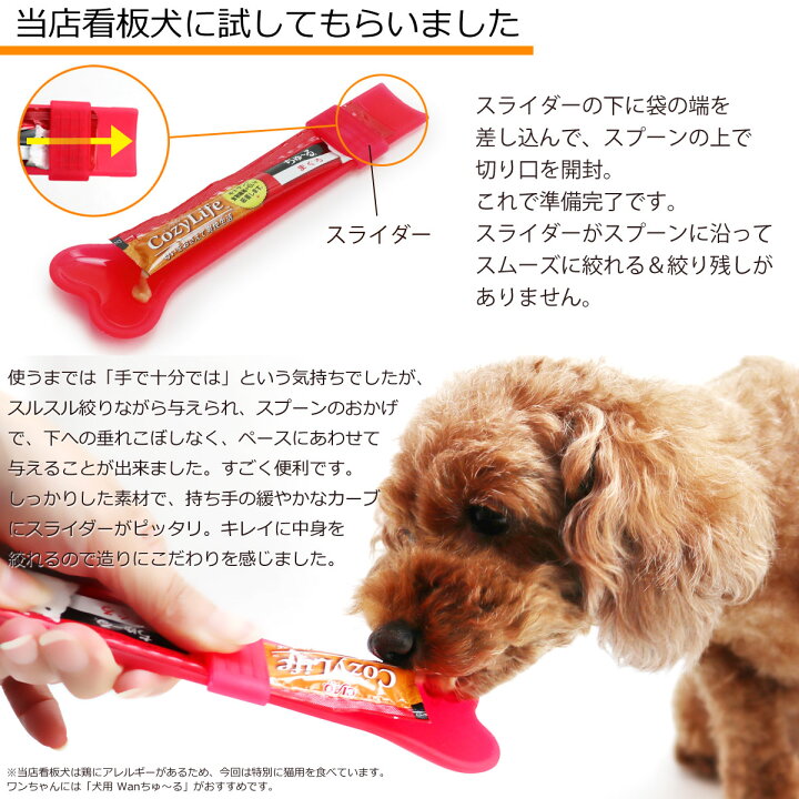 楽天市場 いなば ちゅーる スプーン 犬猫用 赤 ドッグパラダイスぷらすニャン