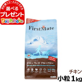 【当店在庫限りで販売終了】ファーストメイト チキン ウィズ ブルーベリー スモールバイツ（小粒） 1kg (アレルギー ドライフード グレインフリー 穀物不使用 穀物フリー )