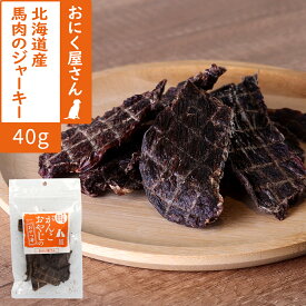 犬 猫 おやつ 無添加 国産 がんこおやじのおやつ亭 北海道産馬肉のジャーキー 40g 馬 馬肉 北海道 低アレルゲン ジャーキー 高たんぱく 低カロリー 低脂肪【Z】