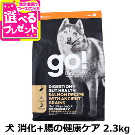 GO! ゴー ソリューションズ 消化+腸の健康ケア 古代穀物 サーモン 2.3kg 犬 ドッグ フード ドック スーパーフード 食物繊維 オメガ脂肪酸 消化器 乳酸菌 子犬 幼犬 パピー 成犬 アダルト 高齢犬 シニア【D】