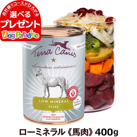 テラカニス アリベット ローミネラル 低ミネラル（馬肉） 400g【D】