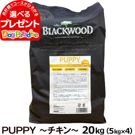 ブラックウッド パピー 20kg（分包4袋入）犬 ドッグ Blackwood チキン 小粒 高栄養 パピー 子犬 母犬 離乳後 成犬 シニア ドック ドライ