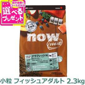 ナウ フレッシュ グレインフリー スモールブリードフィッシュアダルト 2.3kg ドッグフード 超小粒 犬 ドライフード 成犬 穀物不使用 小粒 魚 マス 【D】