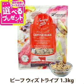サンデーペッツ ドッグフード ジェントルベイク グレインフリー ビーフ ウィズトライプ 1.3kg 犬 ドックフード【D】