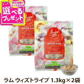サンデーペッツ ドッグフード ジェントルベイク グレインフリー ラム ウィズトライプ 1.3kg×2個セット 犬 ドッグフード ドックフード【D】