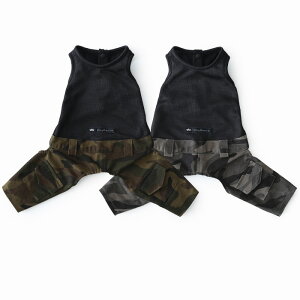犬 服 犬服 犬の服 Dog Peace(ドッグピース) 国内生産 日本製 メール便可 フィールサーモプラス カモフラージュパンツ付きインナータンクトップ