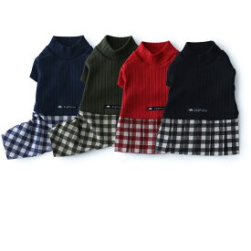【最大800円オフクーポン！】犬 服 犬服 犬の服 Dog Peace(ドッグピース) 国内生産 日本製 メール便可 リブタートルネックカバーオール＆ワンピース