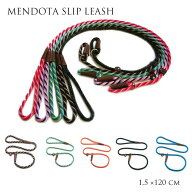 Mendotaメンドータ 犬　リード・首輪一体型　ブリティッシュスタイル　スリップリード1.4cm幅 120cmタイ…