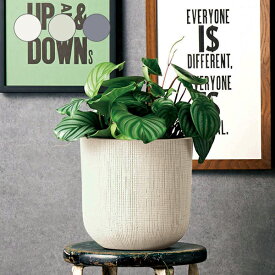 【マラソン期間中 P5倍】 ＼植木鉢／【マセドワーヌラウンド】 鉢 鉢カバー 室内 インドア 屋外 玄関 観葉植物 大型 モダン インテリア おしゃれ グラスファイバー 穴あり YOUZEN