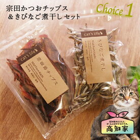 猫用 無添加 国産 お試し ギフト 2点セット 宗田節チップス & きびなご煮干し 猫 おやつ かつお 宗田節 カツオ 鰹 きびなご 煮干し にぼし 煮干 魚 ギフト プレゼント ねこおやつ 猫のおやつ 猫用おやつ 猫用餌 猫用煮干し 猫用ごはん 無添加おやつ