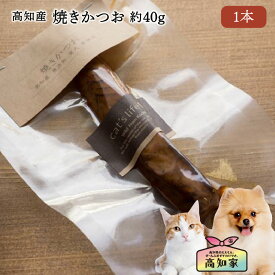 【高知産 焼きかつお 1本（約40g）】 犬 かつお おやつ 焼きかつお 無添加 国産 低脂肪 魚おやつ グルテンフリー 小麦粉不使用 シニア犬 老犬 塩不使用 宗田鰹 犬用おやつ 犬おやつ国産無添加 犬無添加おやつ 犬 魚 おやつ 無添加 国産 低カロリー シニア犬 ごほうび