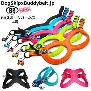 バディーベルト BBスポーツハーネス 4号 小型犬 ペット BUDDYBELT バディベルト 犬用 胴輪 リングハーネス メガネハーネス ボディベルト バディーベルト正規輸入代理店 正規店 BBスポーツバイブ