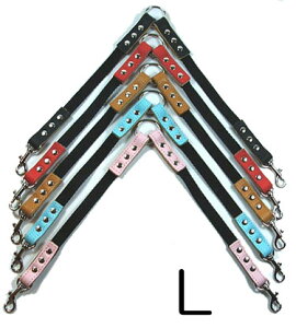 2頭引 BBアクセントレザーナイロンカプラー Lサイズ BUDDY BELT BUDDYBELT 犬 犬用 ペット ドッグ バディーベルト正規輸入代理店 正規店