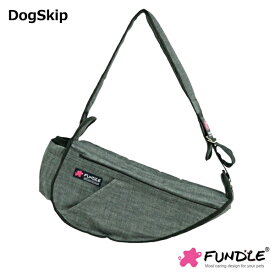 犬用 猫用 ファンドルペットスリング グレーシンプルデニムペットキャリーバッグ スタンダードサイズ fundle キャリーバッグ 小型犬