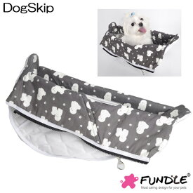 犬用 猫用 ファンドルペットスリング専用インナーバッグ パピー柄 ラージサイズ Fundle Puppy inner bag-gray
