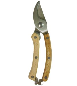 【メール便!】  Sita (サイタ) ★A004★ WOOD STYLE ステンレス木柄剪定はさみ 全長 180mm 三共コーポレーション