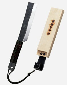 【レターパックプラス便!】   豊稔光山作 HT-3555 山鉈(両刃) 安来鋼付 木鞘入 (刃:165mm) 豊稔企販 日本製