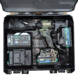 【在庫台数限定】HIKOKI WH36DD 2XHGSZ コードレスインパクトドライバ 36V マルチボルト フォレストグリーン【セット品】BSL36A18BX リチウムイオン電池 2個 ・ 充電器 UC18YDML・電池カバー・ケース・ビット DIY 工具 日曜大工 穴あけ 工具 ※沖縄は別途送料