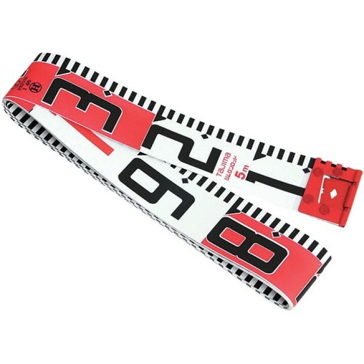 楽天市場】タジマ シムロンロッド [ SYR-10PB ] 10m両面20cmアカシロ 