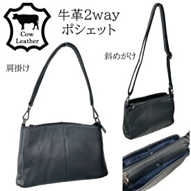 【牛革・本革】シンプル デザイン 2way ショルダー 5250 dogwood レディースバッグ ファスナー 斜めがけ ポシェット プレゼント ギフト 収納 革 本革 牛皮バッグ 注目 黒 高級 柔らかい 軽い 軽量 ポケット おすすめ ランキング 人気 小さめ おしゃれ シンプル 母の日