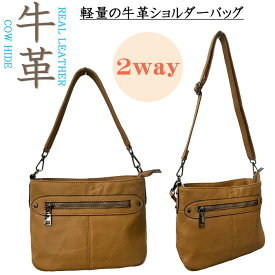 【牛革・本革】軽量 小さめショルダーバッグ 2way 5253 dogwood バッグ レディースバッグ ファスナー 斜めがけ ポシェット プレゼント ギフト 収納 革 本革 牛皮バッグ 注目 黒 高級 柔らかい 軽い ポケット おすすめ ランキング 人気 小さめ シンプル 母の日