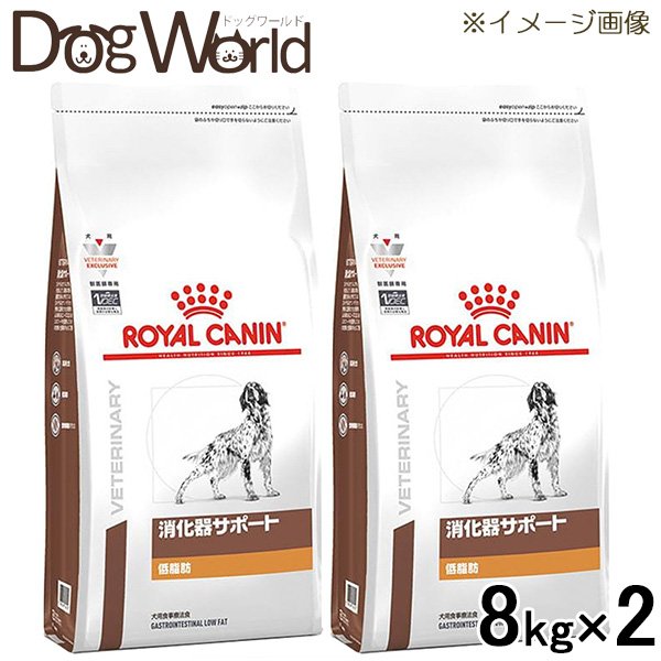 2袋セット ロイヤルカナン 食事療法食 タイムセール 犬用 低脂肪 ドライ 8kg 消化器サポート 訳あり品送料無料
