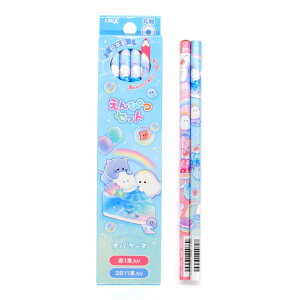 【マラソン限定最大5%OFFクーポンあり】12本セット 女の子 向け オバケーヌ マリンスイーツ 丸軸 赤鉛筆 1本付き クラックス おしゃれ で かわいい 文房具