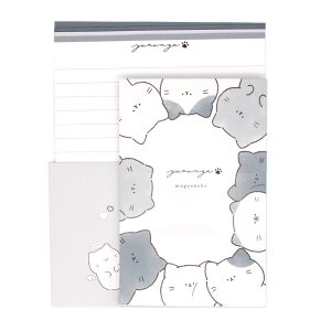 【30日限定最大5%OFFクーポンあり】レターセット 女の子 向け むぎゅねこ カミオジャパン おしゃれ で かわいい 文房具