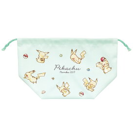 【お買い物マラソン限定最大5%OFFクーポンあり】ポケモン ポケットモンスター 巾着 給食袋 男の子 女の子 向け モンスターボールとピカチュウ カミオジャパン おしゃれ で かわいい 文房具